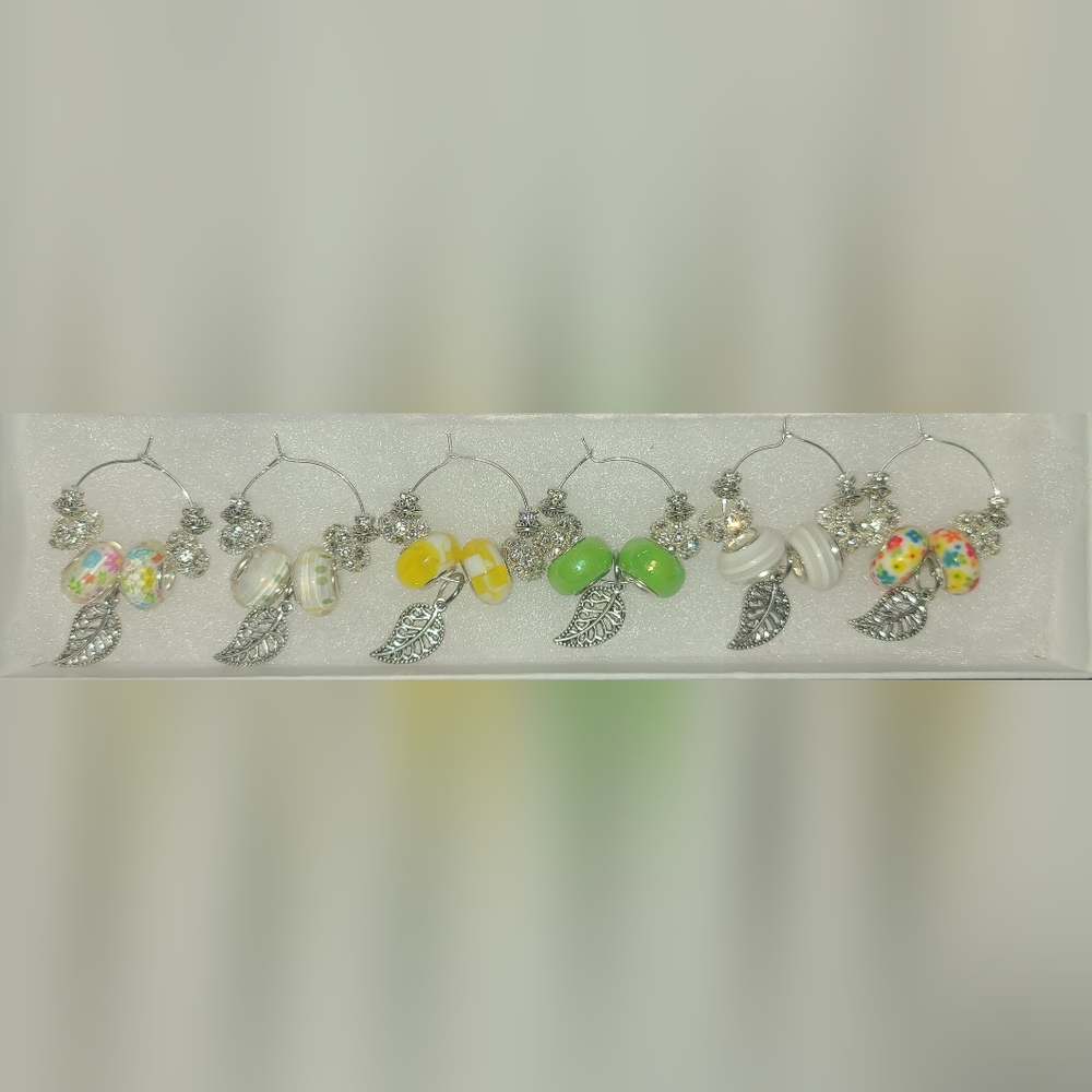 Wine tea charms. Spring. Easter. A